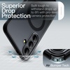 image:imageJETech Magnetic Case for Samsung Galaxy S24 Black  Compatible with MagSafe Translucent Matte Back Shockproof ProtectionBlack