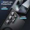 image:imageJETech Magnetic Case for Samsung Galaxy S24 Black  Compatible with MagSafe Translucent Matte Back Shockproof ProtectionBlack