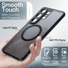 image:imageJETech Magnetic Case for Samsung Galaxy S24 Black  Compatible with MagSafe Translucent Matte Back Shockproof ProtectionBlack