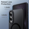 image:imageJETech Magnetic Case for Samsung Galaxy S24 Black  Compatible with MagSafe Translucent Matte Back Shockproof ProtectionBlack