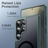 image:imageJETech Magnetic Case for Samsung Galaxy S24 Black  Compatible with MagSafe Translucent Matte Back Shockproof ProtectionDark Green