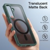 image:imageJETech Magnetic Case for Samsung Galaxy S24 Black  Compatible with MagSafe Translucent Matte Back Shockproof ProtectionDark Green