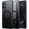 image:imageJETech Magnetic Case for Samsung Galaxy S24 Black  Compatible with MagSafe Translucent Matte Back Shockproof ProtectionDark Green