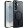 image:imageJETech Magnetic Case for Samsung Galaxy S24 Black  Compatible with MagSafe Translucent Matte Back Shockproof ProtectionDark Green
