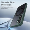 image:imageJETech Magnetic Case for Samsung Galaxy S24 Black  Compatible with MagSafe Translucent Matte Back Shockproof ProtectionDark Green