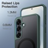 image:imageJETech Magnetic Case for Samsung Galaxy S24 Black  Compatible with MagSafe Translucent Matte Back Shockproof ProtectionDark Green