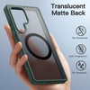 image:imageJETech Magnetic Case for Samsung Galaxy S24 Black  Compatible with MagSafe Translucent Matte Back Shockproof ProtectionDark Green