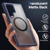 image:imageJETech Magnetic Case for Samsung Galaxy S24 Black  Compatible with MagSafe Translucent Matte Back Shockproof ProtectionDeep Blue