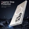 image:imageJETech Magnetic Case for Samsung Galaxy S24 Black  Compatible with MagSafe Translucent Matte Back Shockproof ProtectionSilver