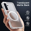 image:imageJETech Magnetic Case for Samsung Galaxy S24 Black  Compatible with MagSafe Translucent Matte Back Shockproof ProtectionSilver