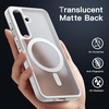 image:imageJETech Magnetic Case for Samsung Galaxy S24 Black  Compatible with MagSafe Translucent Matte Back Shockproof ProtectionSilver