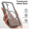 image:imageJETech Magnetic Case for Samsung Galaxy S24 Black  Compatible with MagSafe Translucent Matte Back Shockproof ProtectionSilver Shadow