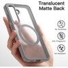 image:imageJETech Magnetic Case for Samsung Galaxy S24 Black  Compatible with MagSafe Translucent Matte Back Shockproof ProtectionSilver Shadow