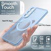 image:imageJETech Magnetic Case for Samsung Galaxy S24 Black  Compatible with MagSafe Translucent Matte Back Shockproof ProtectionSky Blue