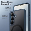 image:imageJETech Magnetic Case for Samsung Galaxy S24 Black  Compatible with MagSafe Translucent Matte Back Shockproof ProtectionStorm Blue