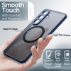 image:imageJETech Magnetic Case for Samsung Galaxy S24 Black  Compatible with MagSafe Translucent Matte Back Shockproof ProtectionStorm Blue