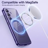 image:imageJETech Magnetic Case for Samsung Galaxy S24 Cobalt Violet  Compatible with MagSafe Camera Lens Protection Electroplated TPU Frame Shockproof ProtectionCobalt Violet