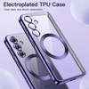 image:imageJETech Magnetic Case for Samsung Galaxy S24 Cobalt Violet  Compatible with MagSafe Camera Lens Protection Electroplated TPU Frame Shockproof ProtectionCobalt Violet