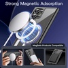 image:imageJETech Magnetic Case for Samsung Galaxy S24 Compatible with MagSafe Clear  Shockproof Protective Phone Cover Scratch Resistant Clear BackBlack
