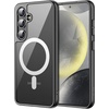image:imageJETech Magnetic Case for Samsung Galaxy S24 Compatible with MagSafe Clear  Shockproof Protective Phone Cover Scratch Resistant Clear BackBlack