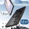 image:imageJETech Magnetic Case for Samsung Galaxy S24 Compatible with MagSafe Clear  Shockproof Protective Phone Cover Scratch Resistant Clear BackBlack