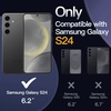 image:imageJETech Magnetic Case for Samsung Galaxy S24 Compatible with MagSafe Clear  Shockproof Protective Phone Cover Scratch Resistant Clear BackBlack