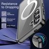 image:imageJETech Magnetic Case for Samsung Galaxy S24 Compatible with MagSafe Clear  Shockproof Protective Phone Cover Scratch Resistant Clear BackBlack