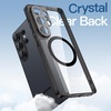 image:imageJETech Magnetic Case for Samsung Galaxy S24 Compatible with MagSafe Clear  Shockproof Protective Phone Cover Scratch Resistant Clear BackBlack