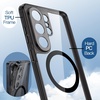 image:imageJETech Magnetic Case for Samsung Galaxy S24 Compatible with MagSafe Clear  Shockproof Protective Phone Cover Scratch Resistant Clear BackBlack