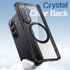 image:imageJETech Magnetic Case for Samsung Galaxy S24 Compatible with MagSafe Clear  Shockproof Protective Phone Cover Scratch Resistant Clear BackBlack