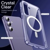 image:imageJETech Magnetic Case for Samsung Galaxy S24 Compatible with MagSafe Clear  Shockproof Protective Phone Cover Scratch Resistant Clear BackCobalt Violet