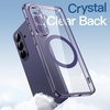 image:imageJETech Magnetic Case for Samsung Galaxy S24 Compatible with MagSafe Clear  Shockproof Protective Phone Cover Scratch Resistant Clear BackCobalt Violet
