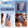image:imageJETech Magnetic Case for Samsung Galaxy S24 Compatible with MagSafe Clear  Shockproof Protective Phone Cover Scratch Resistant Clear BackCobalt Violet