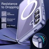 image:imageJETech Magnetic Case for Samsung Galaxy S24 Compatible with MagSafe Clear  Shockproof Protective Phone Cover Scratch Resistant Clear BackCobalt Violet