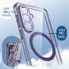 image:imageJETech Magnetic Case for Samsung Galaxy S24 Compatible with MagSafe Clear  Shockproof Protective Phone Cover Scratch Resistant Clear BackCobalt Violet
