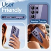 image:imageJETech Magnetic Case for Samsung Galaxy S24 Compatible with MagSafe Clear  Shockproof Protective Phone Cover Scratch Resistant Clear BackHeron Purple