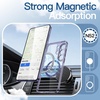 image:imageJETech Magnetic Case for Samsung Galaxy S24 Compatible with MagSafe Clear  Shockproof Protective Phone Cover Scratch Resistant Clear BackHeron Purple