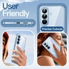 image:imageJETech Magnetic Case for Samsung Galaxy S24 Compatible with MagSafe Clear  Shockproof Protective Phone Cover Scratch Resistant Clear BackSky Blue