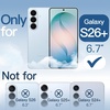 image:imageJETech Magnetic Case for Samsung Galaxy S24 Compatible with MagSafe Clear  Shockproof Protective Phone Cover Scratch Resistant Clear BackSky Blue