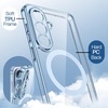 image:imageJETech Magnetic Case for Samsung Galaxy S24 Compatible with MagSafe Clear  Shockproof Protective Phone Cover Scratch Resistant Clear BackSky Blue