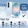 image:imageJETech Magnetic Case for Samsung Galaxy S24 Compatible with MagSafe Clear  Shockproof Protective Phone Cover Scratch Resistant Clear BackSky Blue