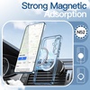 image:imageJETech Magnetic Case for Samsung Galaxy S24 Compatible with MagSafe Clear  Shockproof Protective Phone Cover Scratch Resistant Clear BackSky Blue