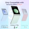 image:imageJETech Magnetic Case for Samsung Galaxy Z Flip 5 Clear  Compatible with MagSafe AntiYellowing Transparent Hard PC Protective Phone Cover Scratch ResistantClear