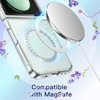 image:imageJETech Magnetic Case for Samsung Galaxy Z Flip 5 Clear  Compatible with MagSafe AntiYellowing Transparent Hard PC Protective Phone Cover Scratch ResistantClear