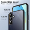 image:imageJETech Matte Case for Samsung Galaxy A16 Black  MilitaryGrade Protection Frosted Matte Back AntiFingerprint Finish Shockproof DesignBlack