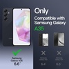 image:imageJETech Matte Case for Samsung Galaxy A35 Black  MilitaryGrade Protection Frosted Matte Back AntiFingerprint Finish Shockproof DesignBlack