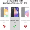 image:imageJETech Matte Case for Samsung Galaxy A54 Black  MilitaryGrade Protection Frosted Matte Back AntiFingerprint Finish Shockproof DesignBlack