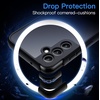image:imageJETech Matte Case for Samsung Galaxy A54 Black  MilitaryGrade Protection Frosted Matte Back AntiFingerprint Finish Shockproof DesignBlack