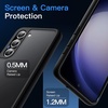 image:imageJETech Matte Case for Samsung Galaxy S23 Black  MilitaryGrade Protection Frosted Matte Back AntiFingerprint Finish Shockproof DesignBlack
