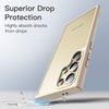 image:imageJETech Matte Case for Samsung Galaxy S24 Black  MilitaryGrade Protection Frosted Matte Back AntiFingerprint Finish Shockproof DesignGold